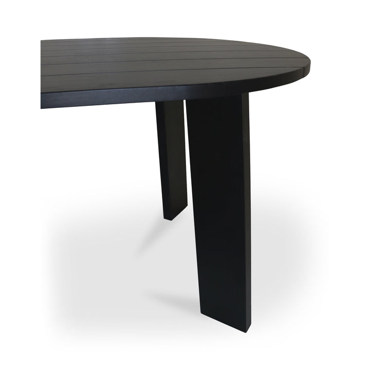 Sophisticated Angular Oval Outdoor Table