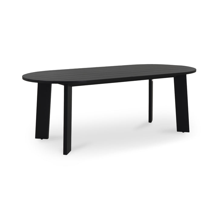 Sophisticated Angular Oval Outdoor Table