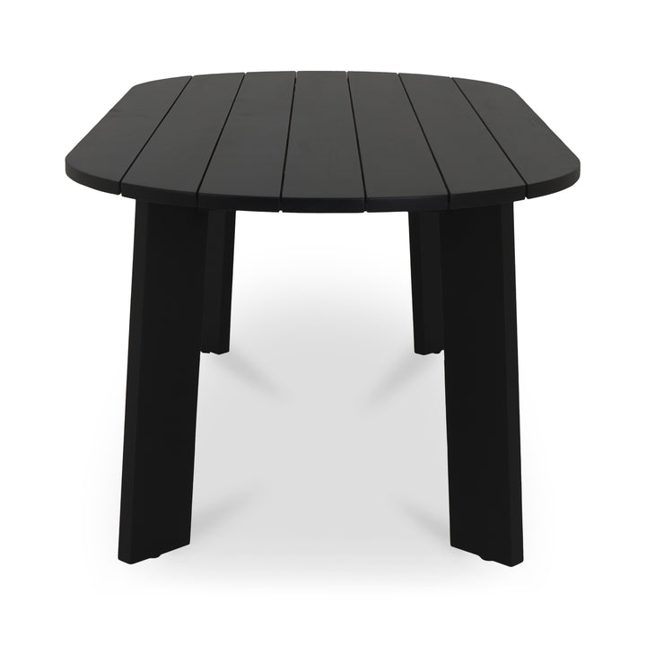 Sophisticated Angular Oval Outdoor Table