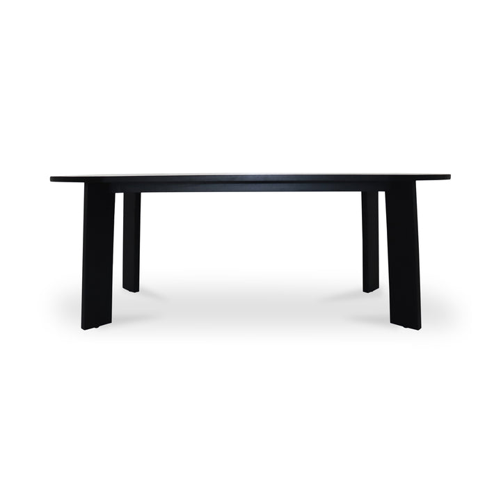 Sophisticated Angular Oval Outdoor Table