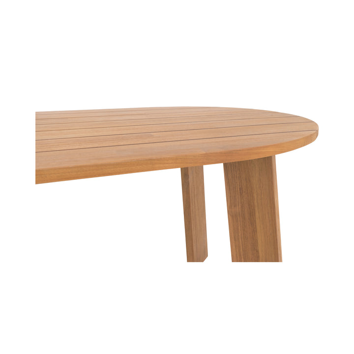 Sophisticated Angular Oval Outdoor Table