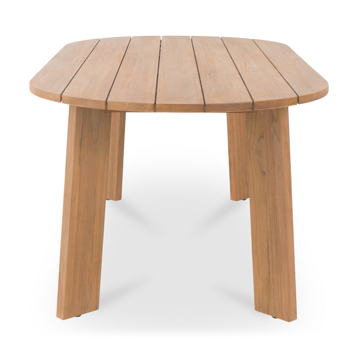 Sophisticated Angular Oval Outdoor Table