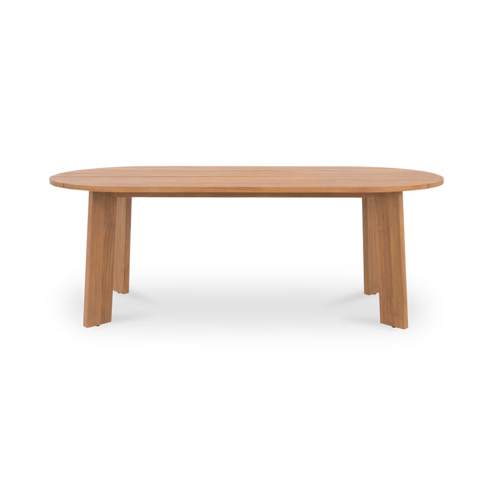 Sophisticated Angular Oval Outdoor Table