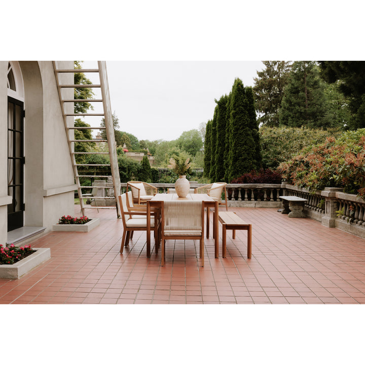 Sun-Kissed Dining Chair: A Symphony of White and Wood