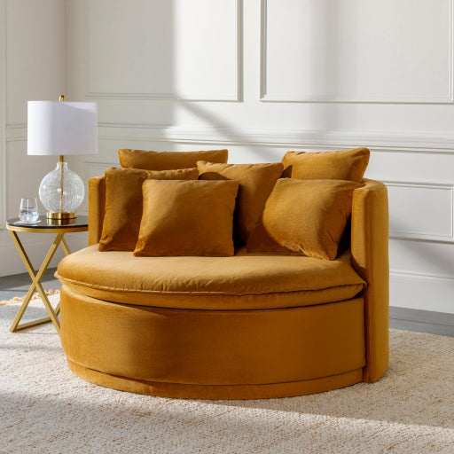 Contemporary Velvet Accent Chair