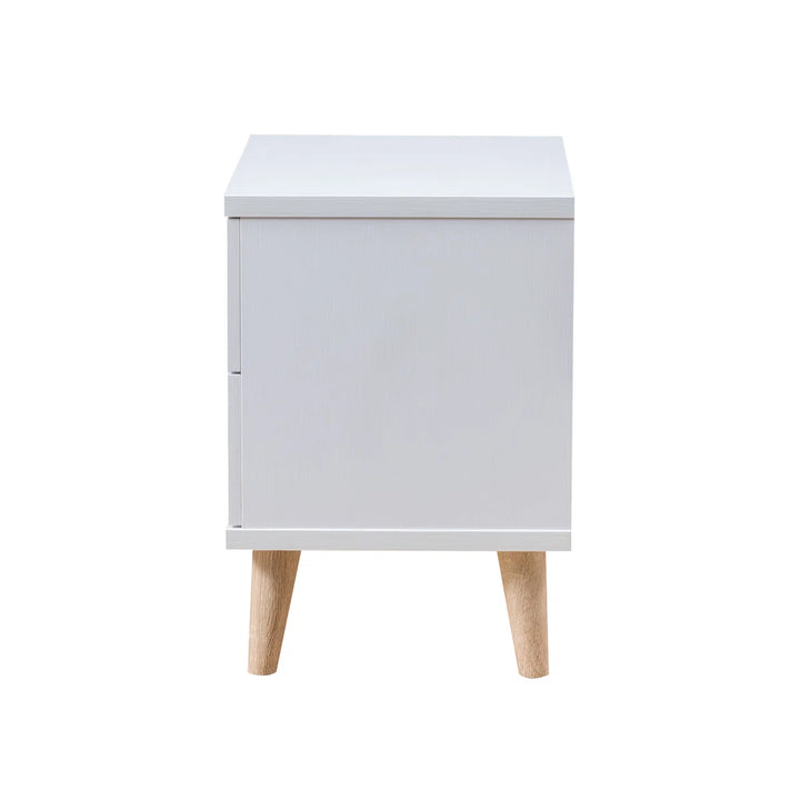 White Veronica 22'' Tall 2 - Drawer Nightstand