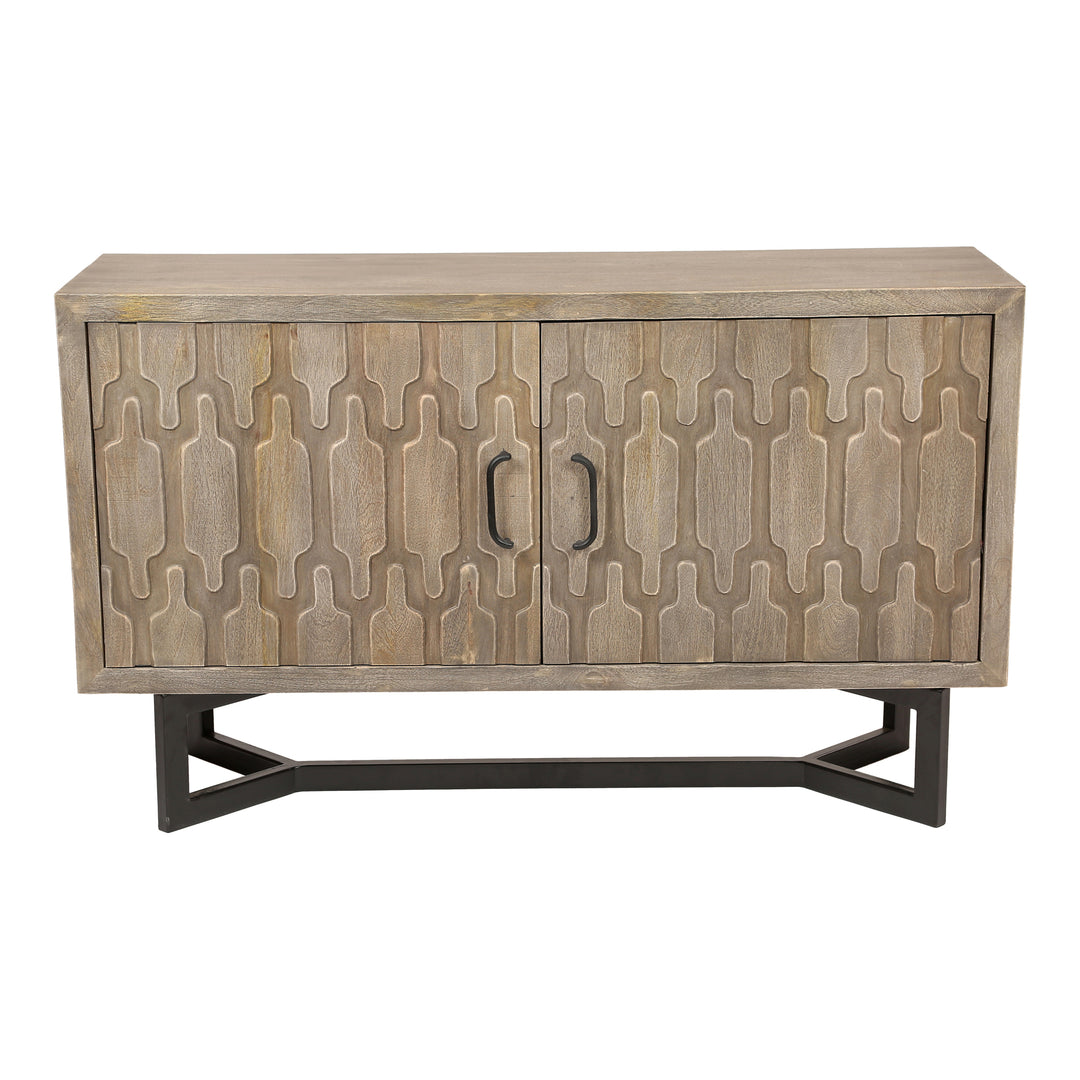 Modern Mango Wood Transitional Storage Unit