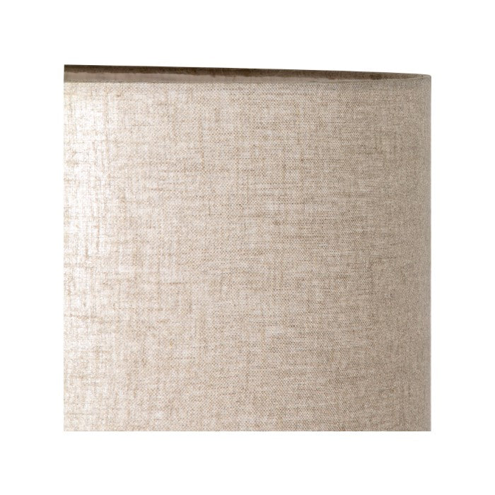 Geometric Oak Glow: Oak Table Lamp - Charcoal