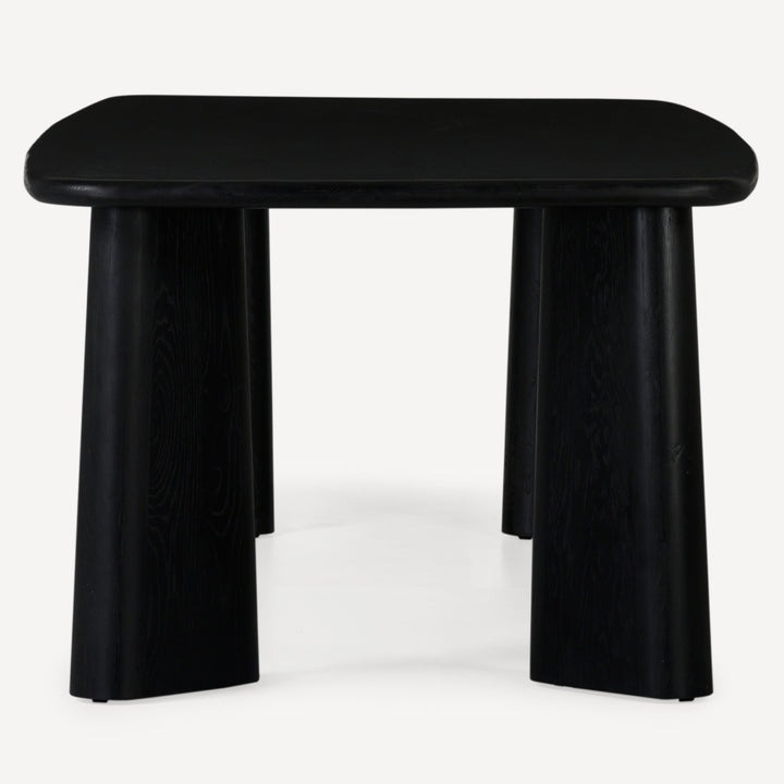 Nature's Embrace Sculpted Oak Dining Table - Carbon Mood