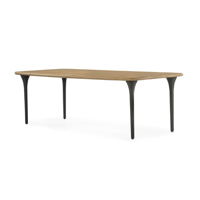 Industrial Chic Solid White Oak Dining Table