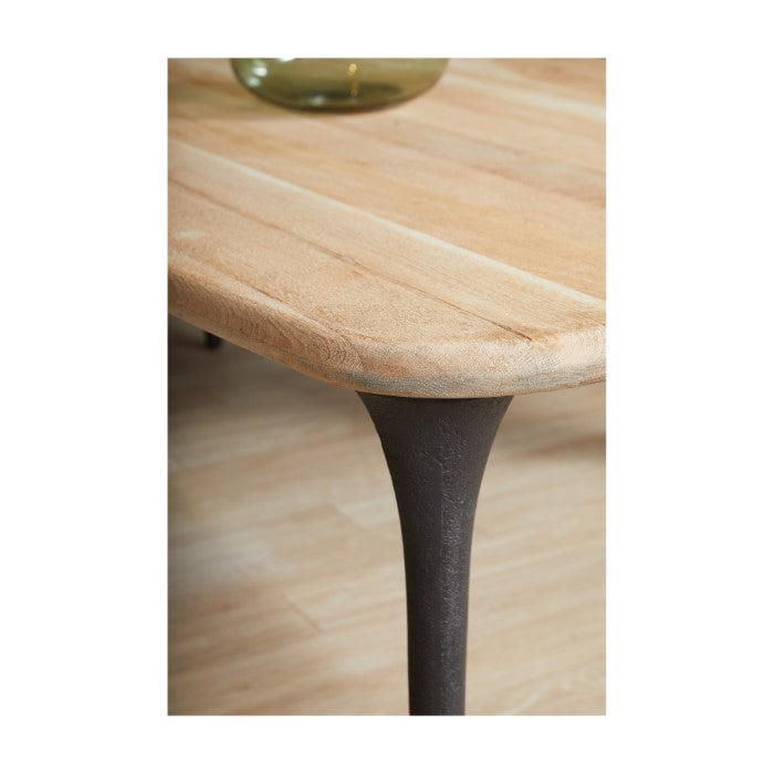 Industrial Chic Solid White Oak Dining Table