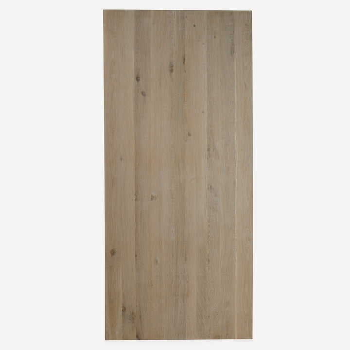 Modern Angular Oak Gathering Table - Natural