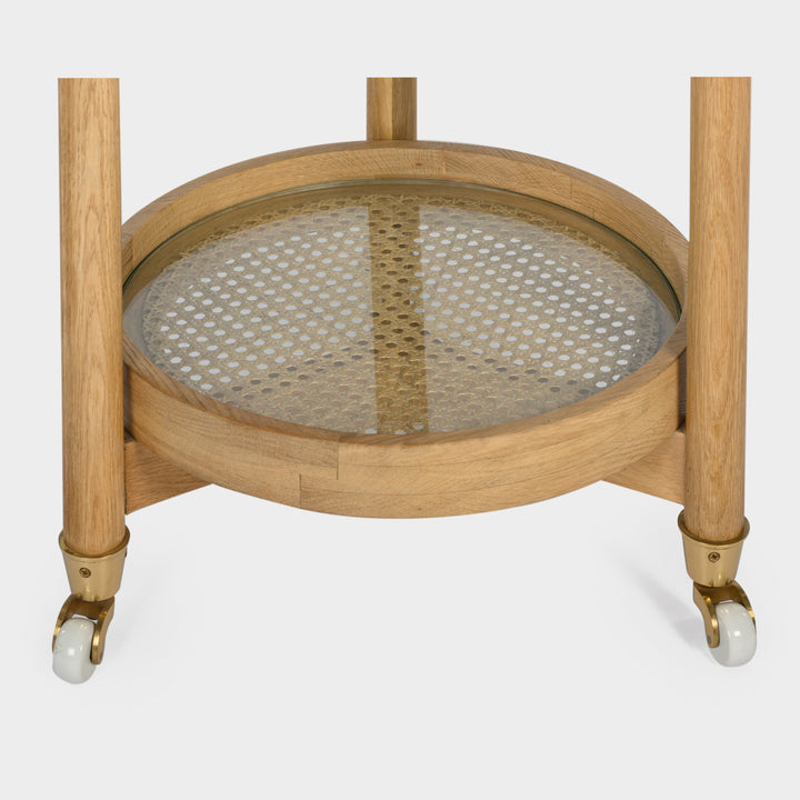 Oak Chic Mobile Bar Organizer - Charcoal