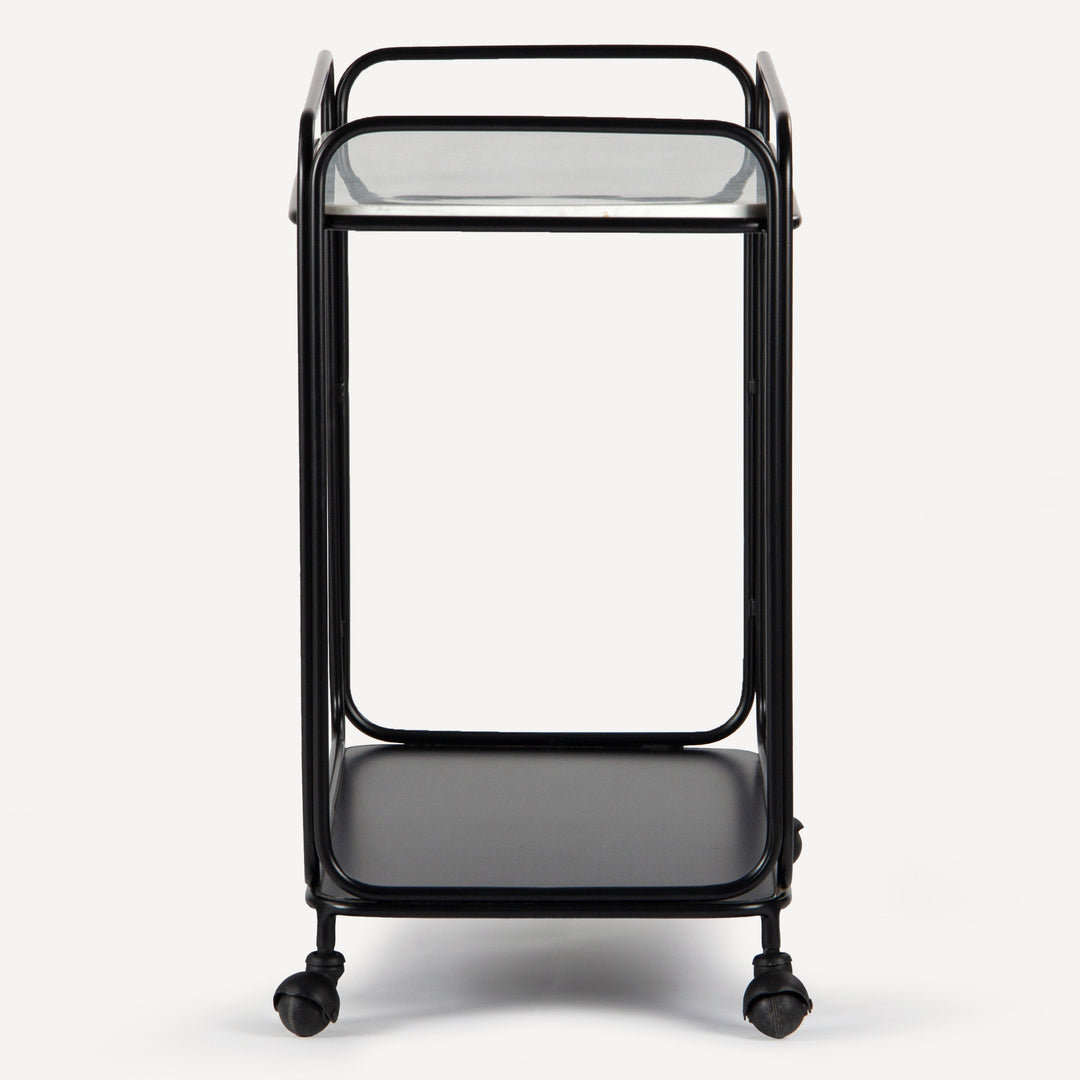 Sleek Orbital Serving Station - Black