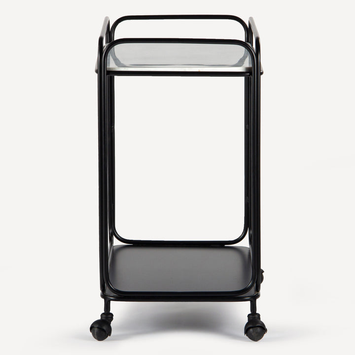 Sleek Orbital Serving Station - Black