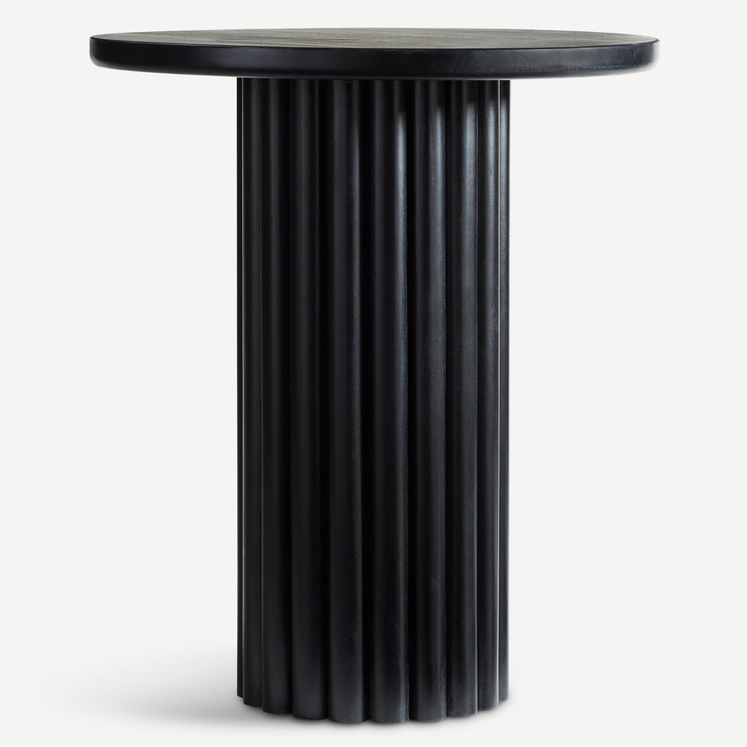 Essence Pedestal Hardwood Bar Table - Midnight Hue