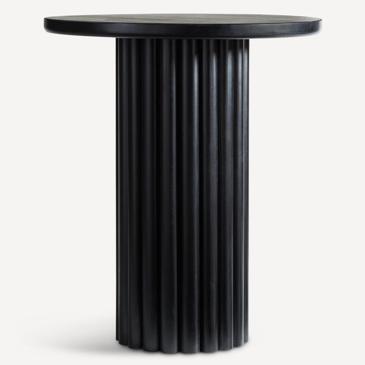 Essence Pedestal Hardwood Bar Table - Midnight Hue