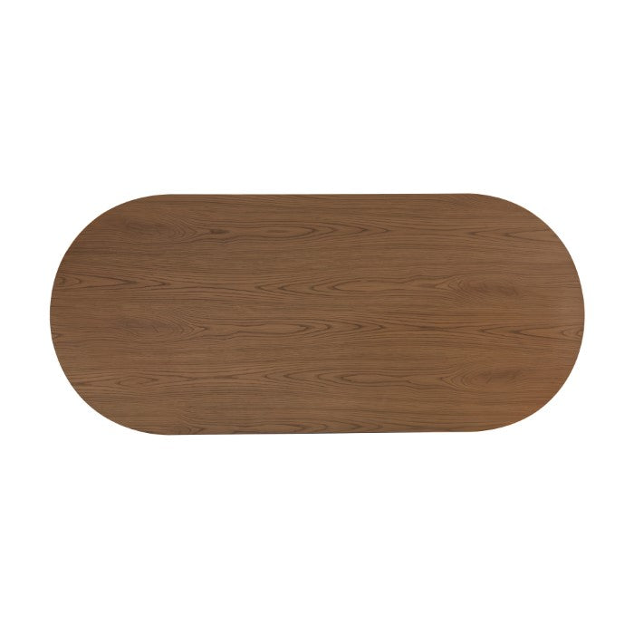 Elegant Fluted Oak Pedestal Diner