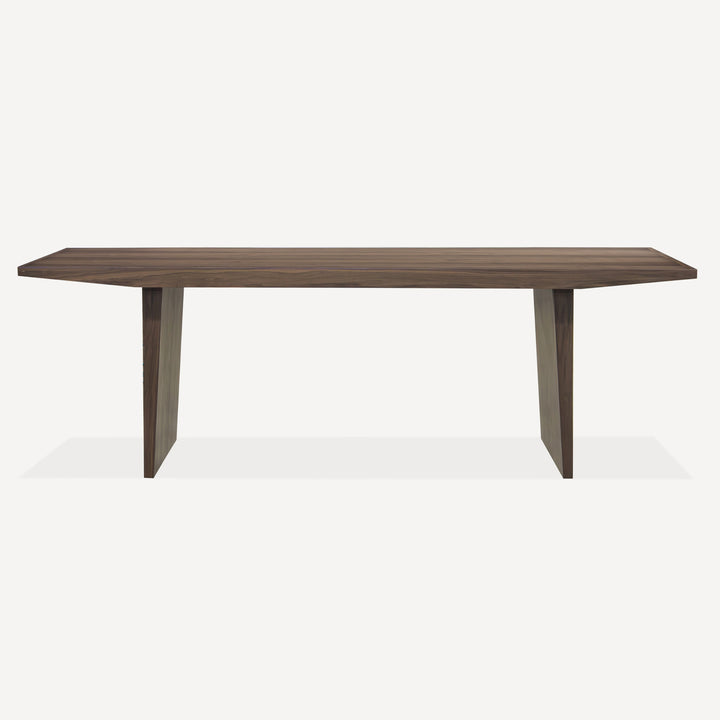 Modern Geometric Walnut Dining Table