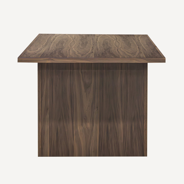 Modern Geometric Walnut Dining Table