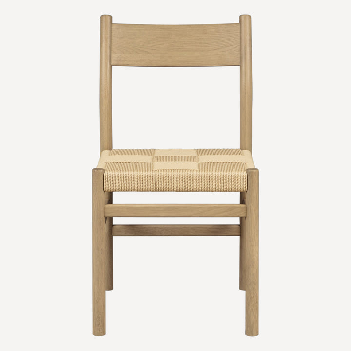 Elegant Minimalist Oak Dining Duo