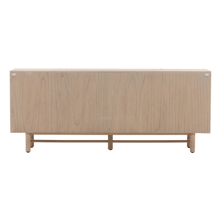 Elegant Solstice Serving Console - Natural Finish