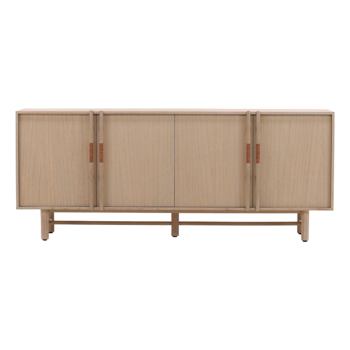 Elegant Solstice Serving Console - Natural Finish