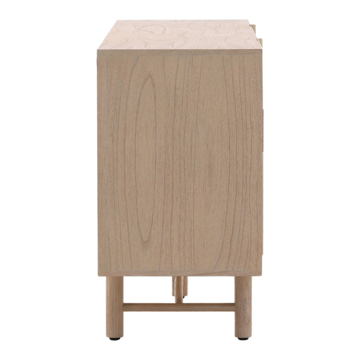Elegant Solstice Serving Console - Natural Finish