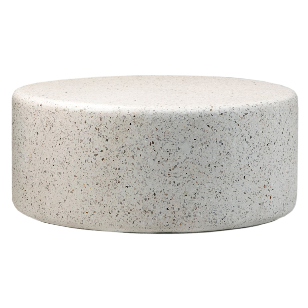 EcoCharm Terrain Café Table - Handcrafted, Naturally Variable Terrazzo Finish