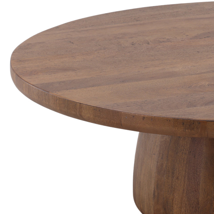 Eco-Chic Solid Wood Round Coffee Table