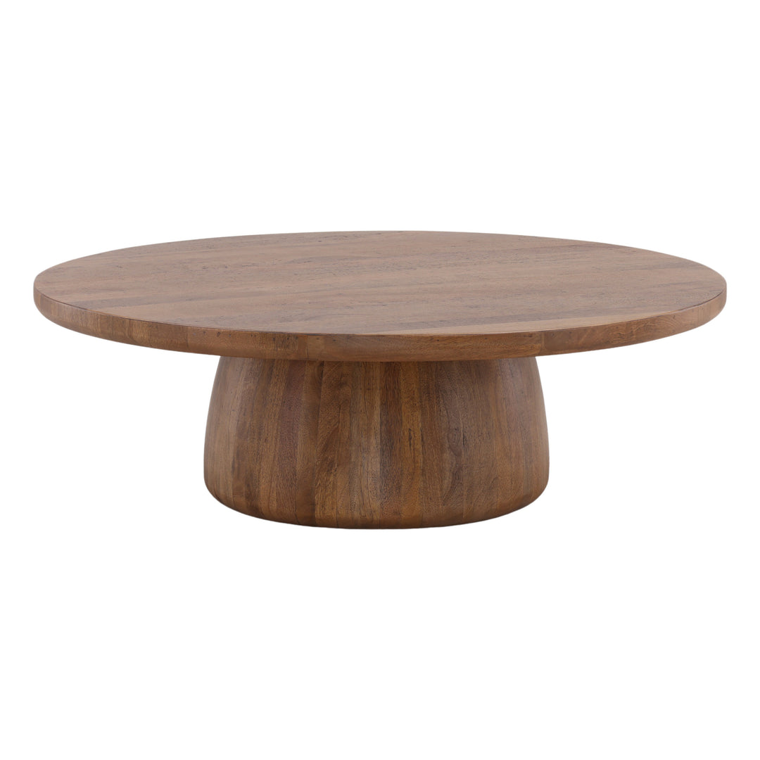 Eco-Chic Solid Wood Round Coffee Table