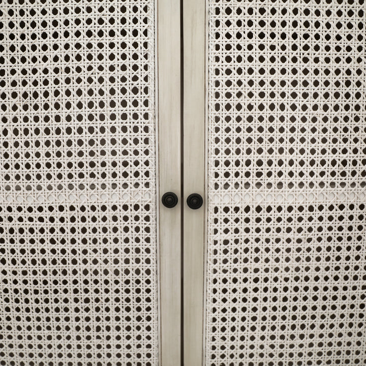 Modern Coastal White-Washed Sideboard