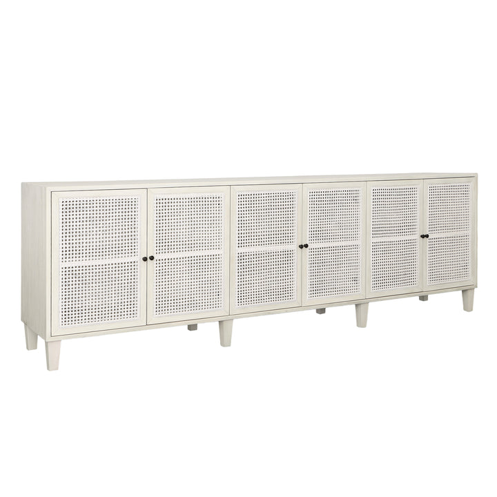 Modern Coastal White-Washed Sideboard
