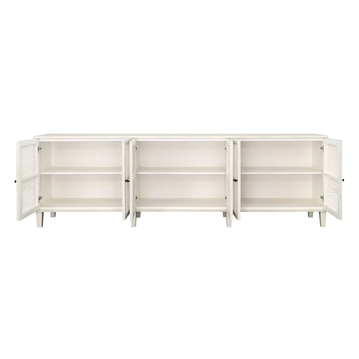 Modern Coastal White-Washed Sideboard