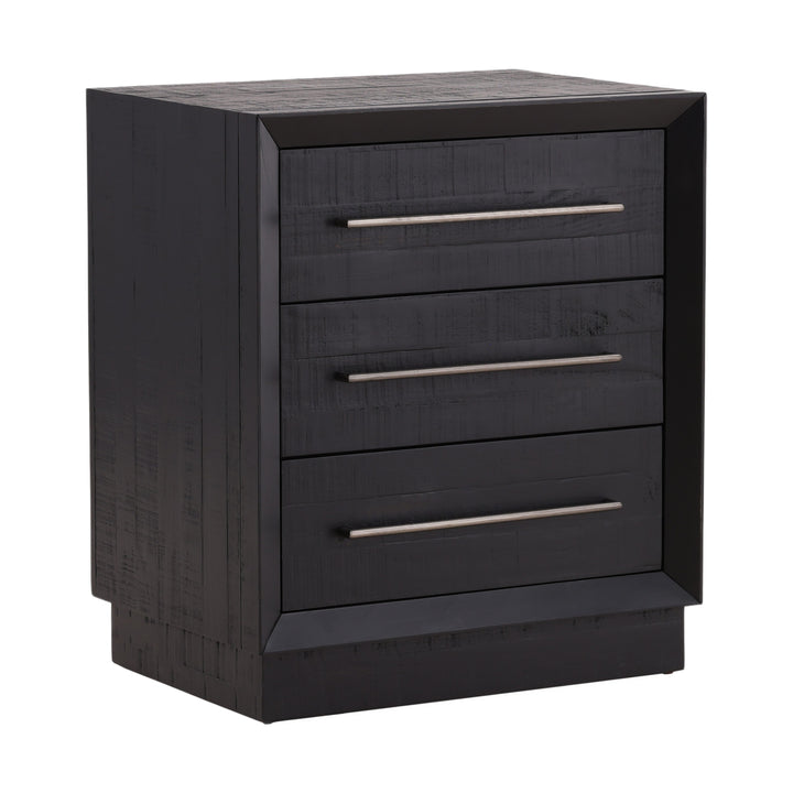 Midnight Dreamer Solid Wood Nightstand