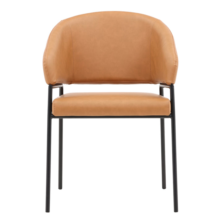 Bistro Duo Rustic Camel-Toned Dining Chairs