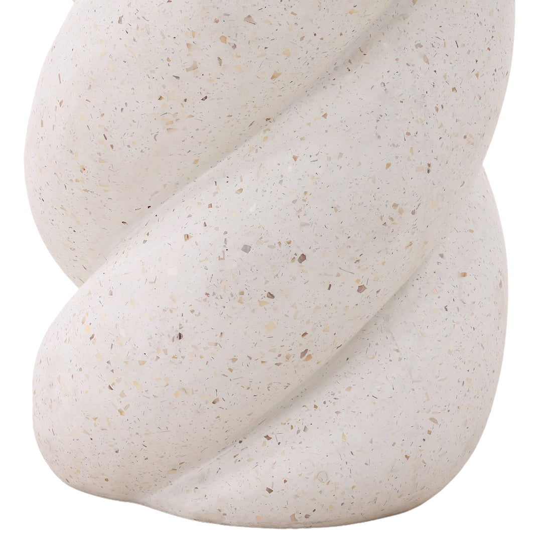 Elegant Sunlit Terrace Table in Ivory