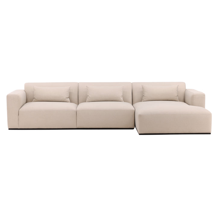 Urban Retreat Cream Chaise Sectional