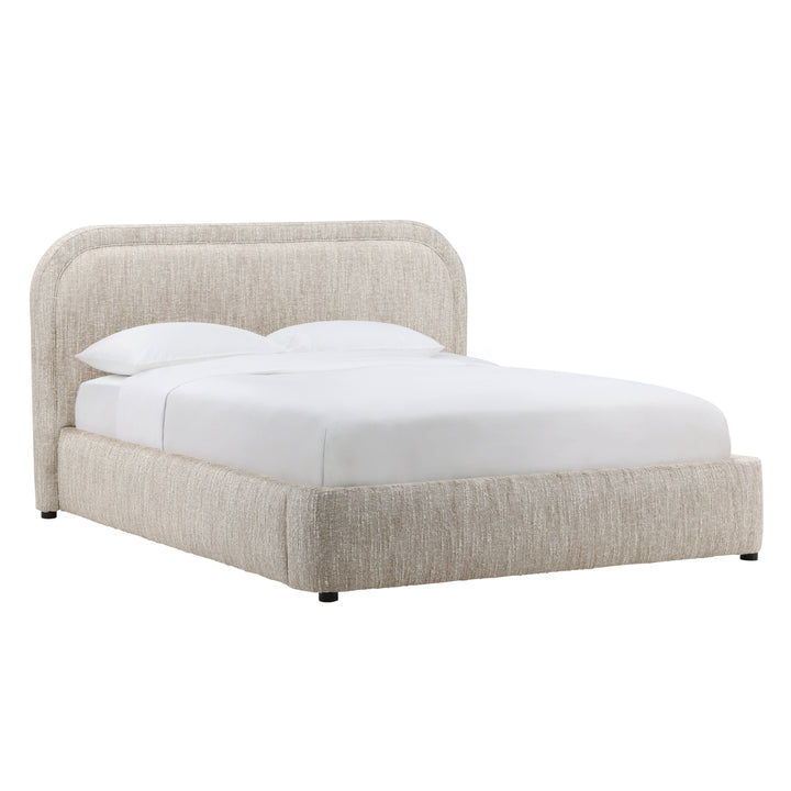 Serene Dreams Queen Slatted Beige Bed