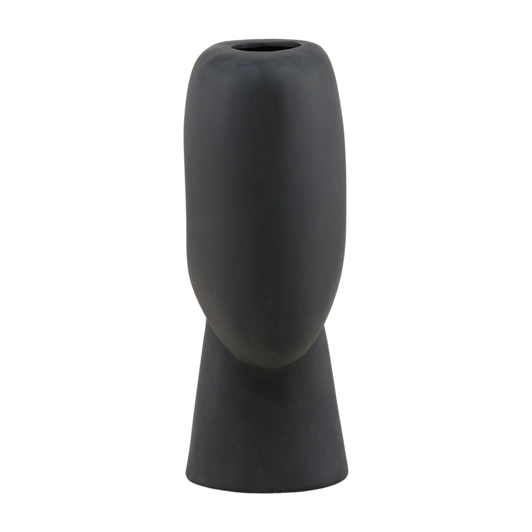 Ebony Elegance Oblong Vessel