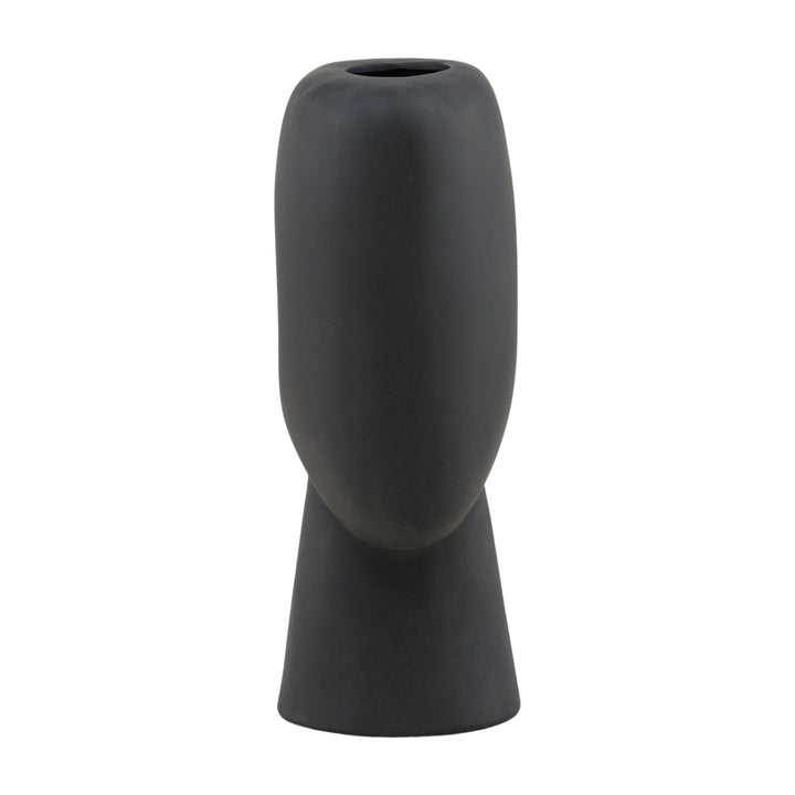 Ebony Elegance Oblong Vessel