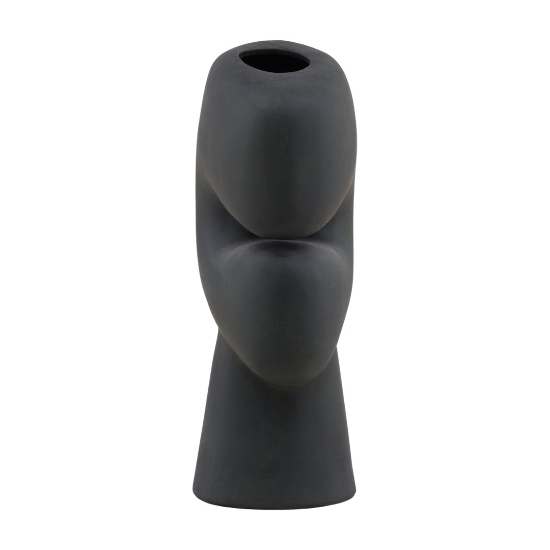 Ebony Elegance Oblong Vessel