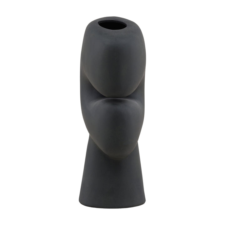 Ebony Elegance Oblong Vessel