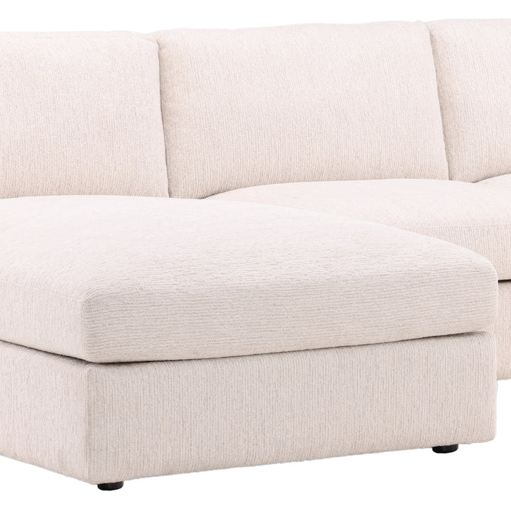 Cozy Cloud Dream Lounge Sectional in Toasted Cream