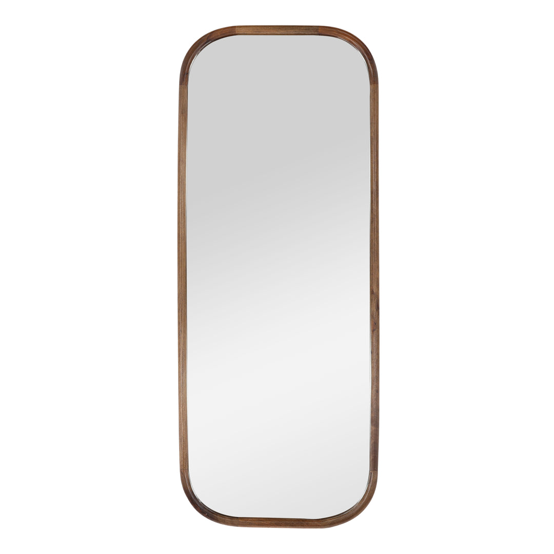 Timeless Elegance Reflection: Brown Vintage Wall Mirror