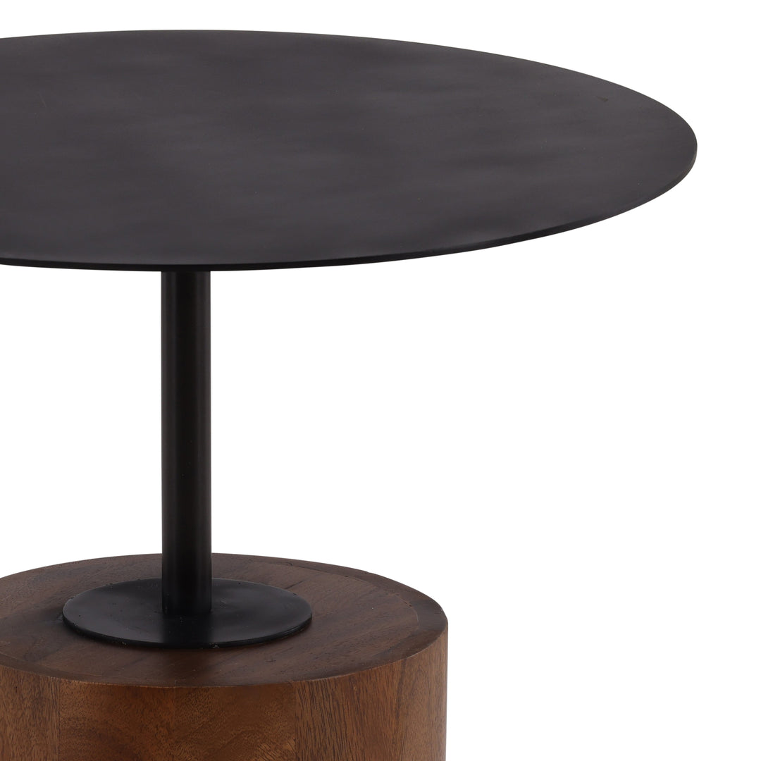 Eco-Chic Rustic Reclaimed Wood Side Table