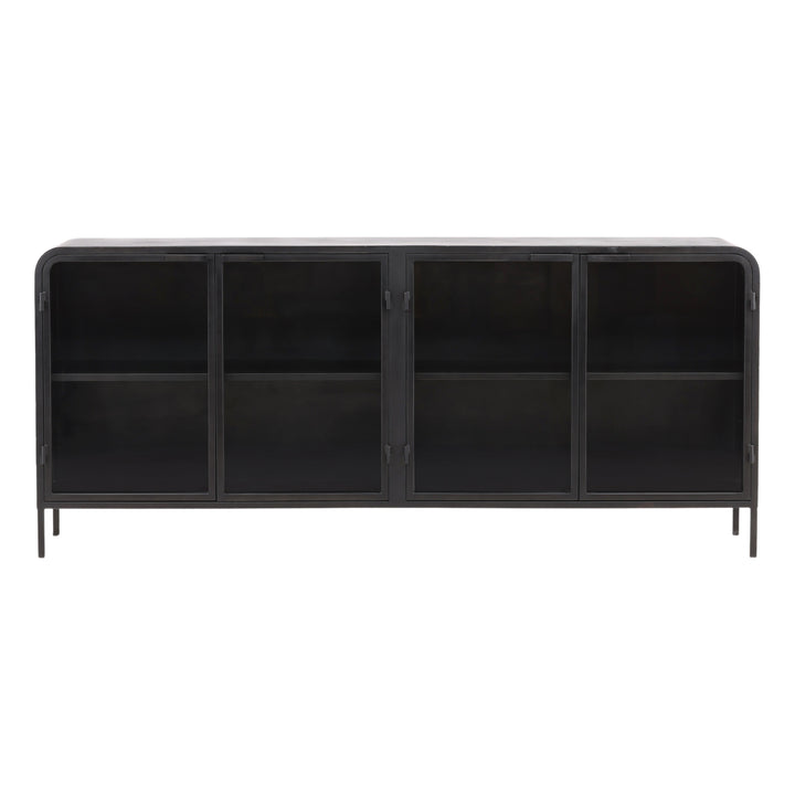 Modern Ebony Essence Floating Shelf Unit