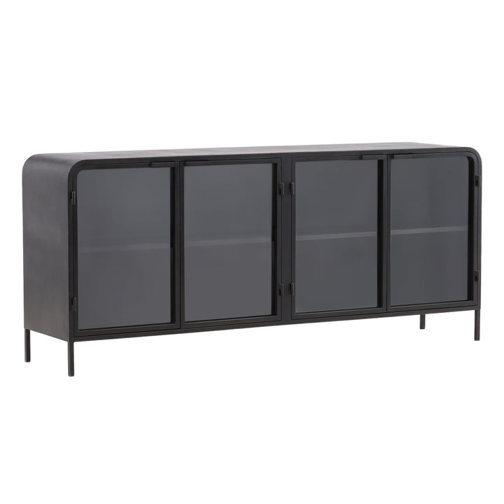 Modern Ebony Essence Floating Shelf Unit