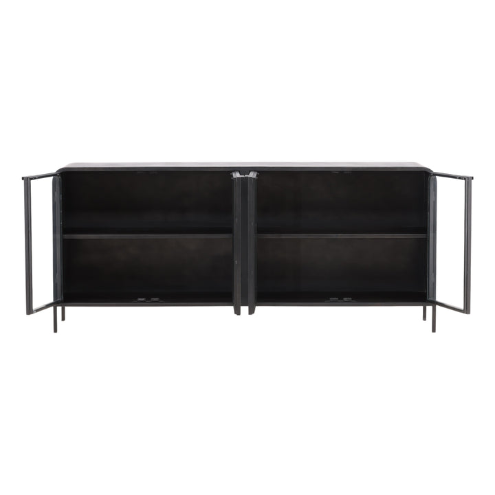 Modern Ebony Essence Floating Shelf Unit