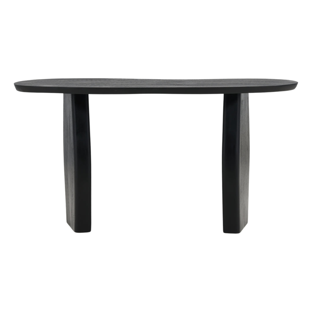 Ebony Elegance: Modern Black Console Table